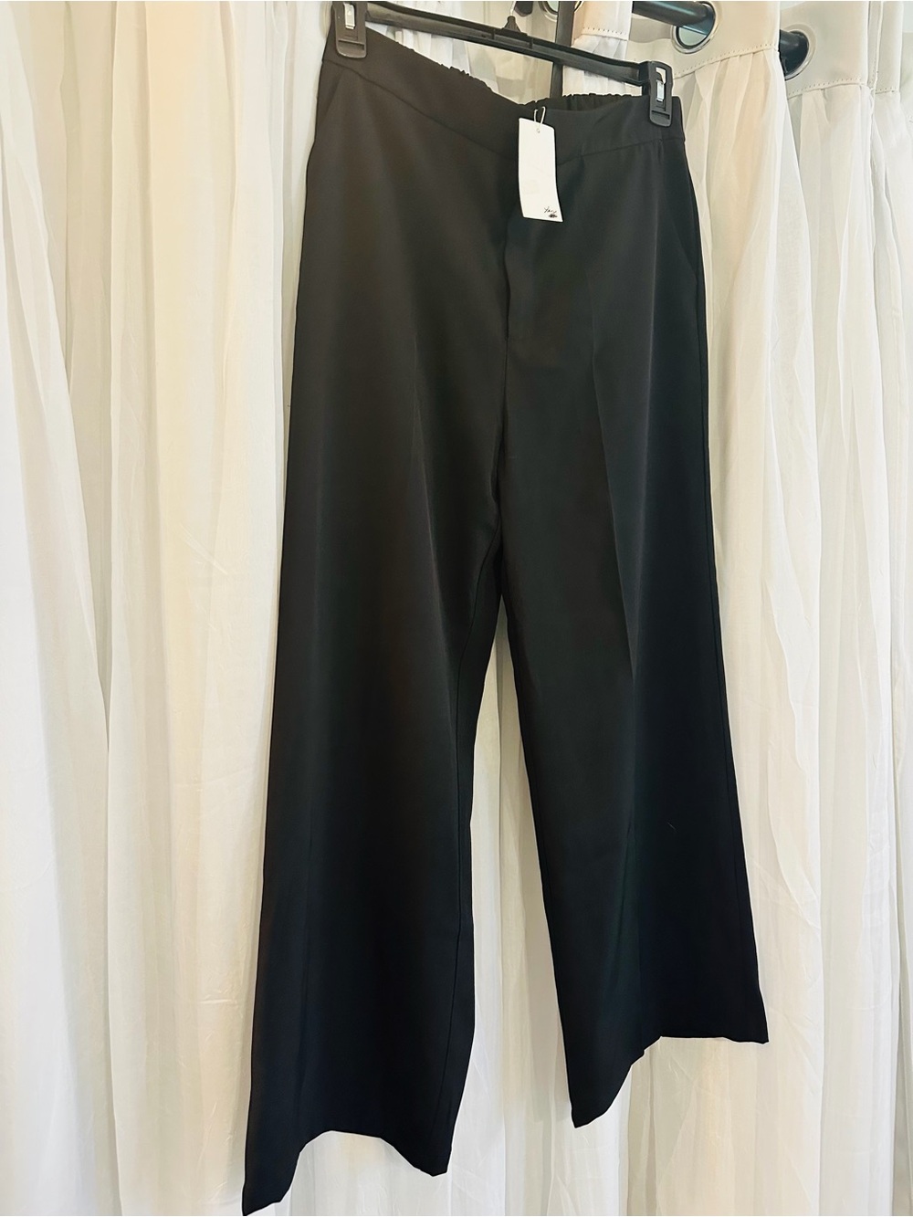 Forever 21 Women’s Black Wide-Leg Dress Pants